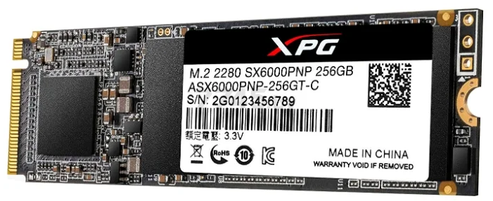 SSD диск A-Data XPG SX6000 Pro 256GB (ASX6000PNP-256GT-C) - Фото 2