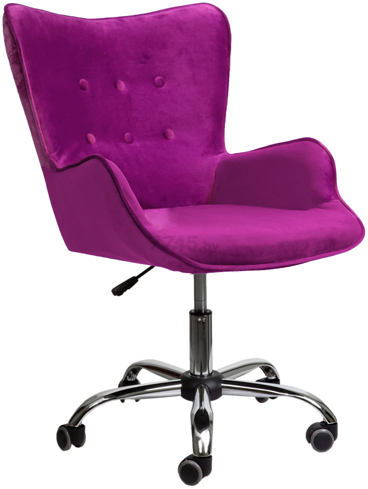 Кресло компьютерное AKSHOME Bella велюр фиолетовый (61452)