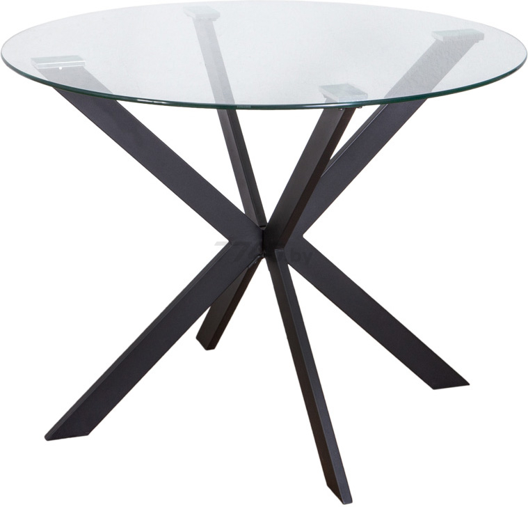 Стол кухонный AKSHOME Dallas стекло/металл 100x75 см (59154)