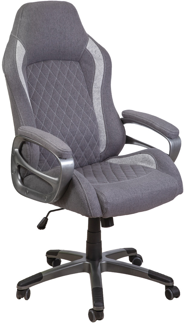 Кресло геймерское AKSHOME Devid ткань серый (63205)