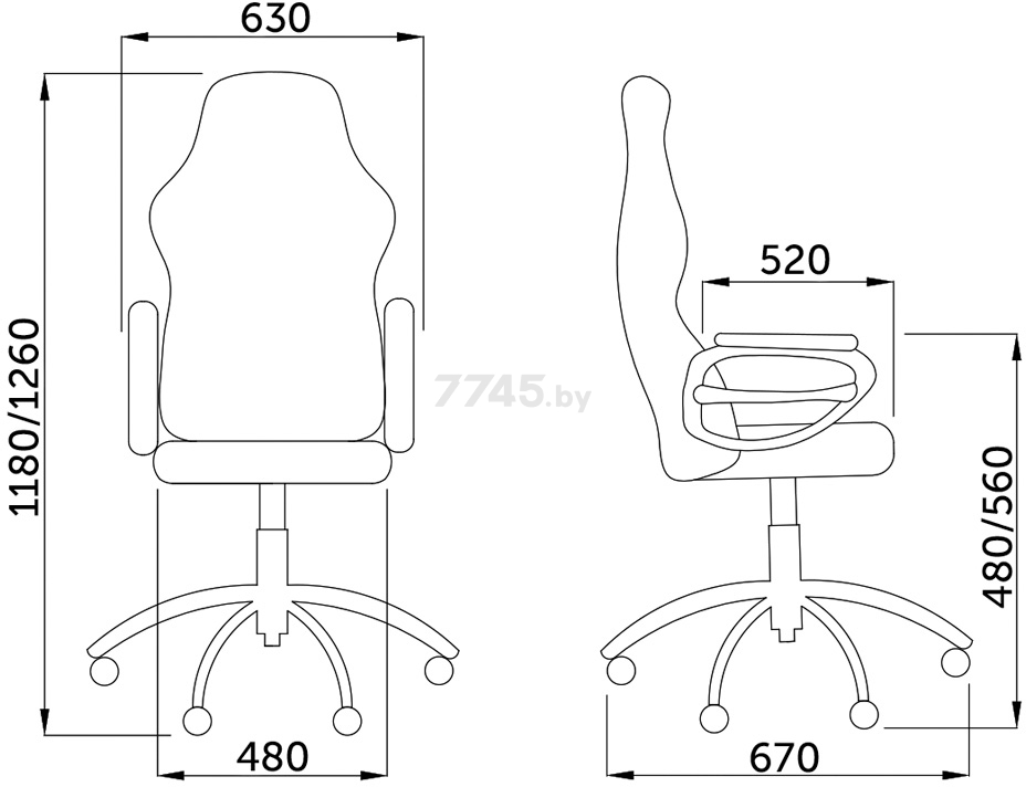 Кресло геймерское AKSHOME Devid ткань серый (63205) - Фото 6