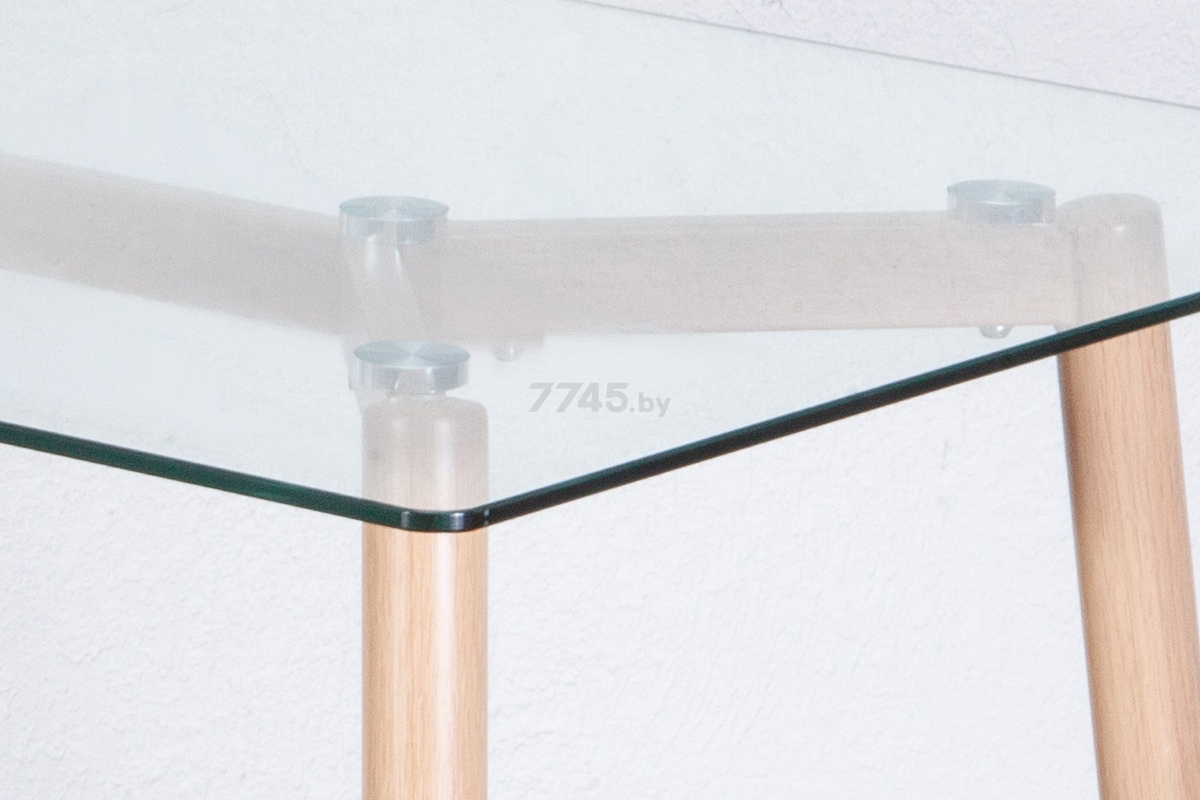 Стол кухонный AKSHOME Gerda стекло/металл 120x70x75 см (59152) - Фото 2