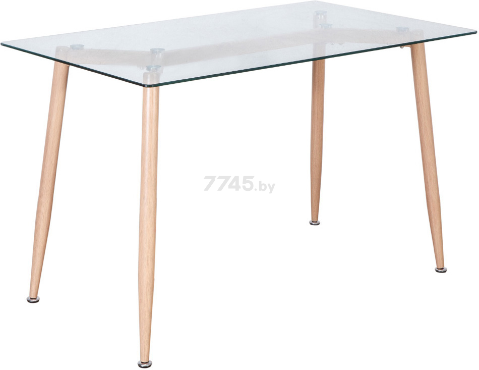 Стол кухонный AKSHOME Gerda стекло/металл 120x70x75 см (59152)