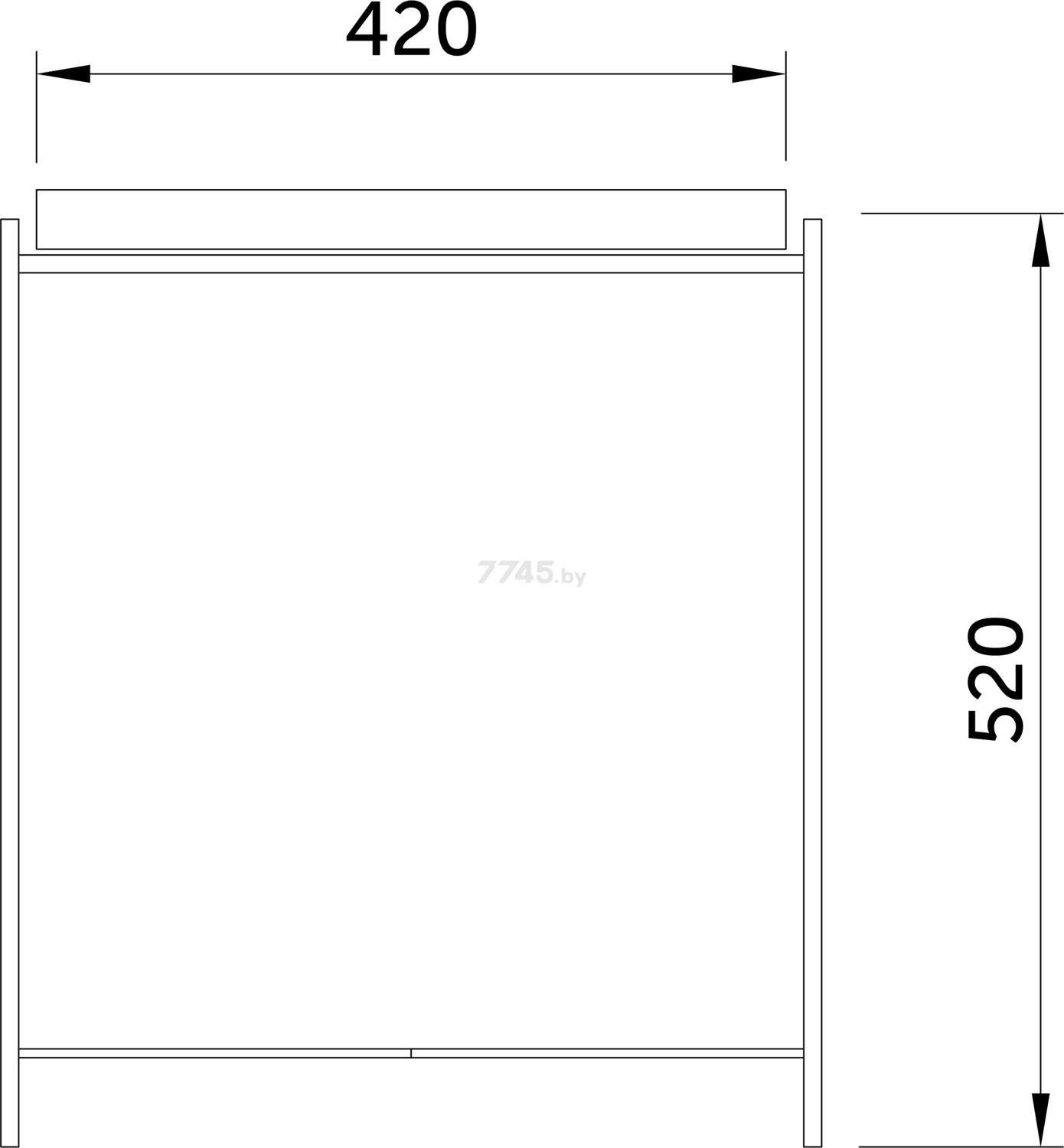 Стол журнальный AKSHOME Trick серый 42x42x52 см (66915) - Фото 3