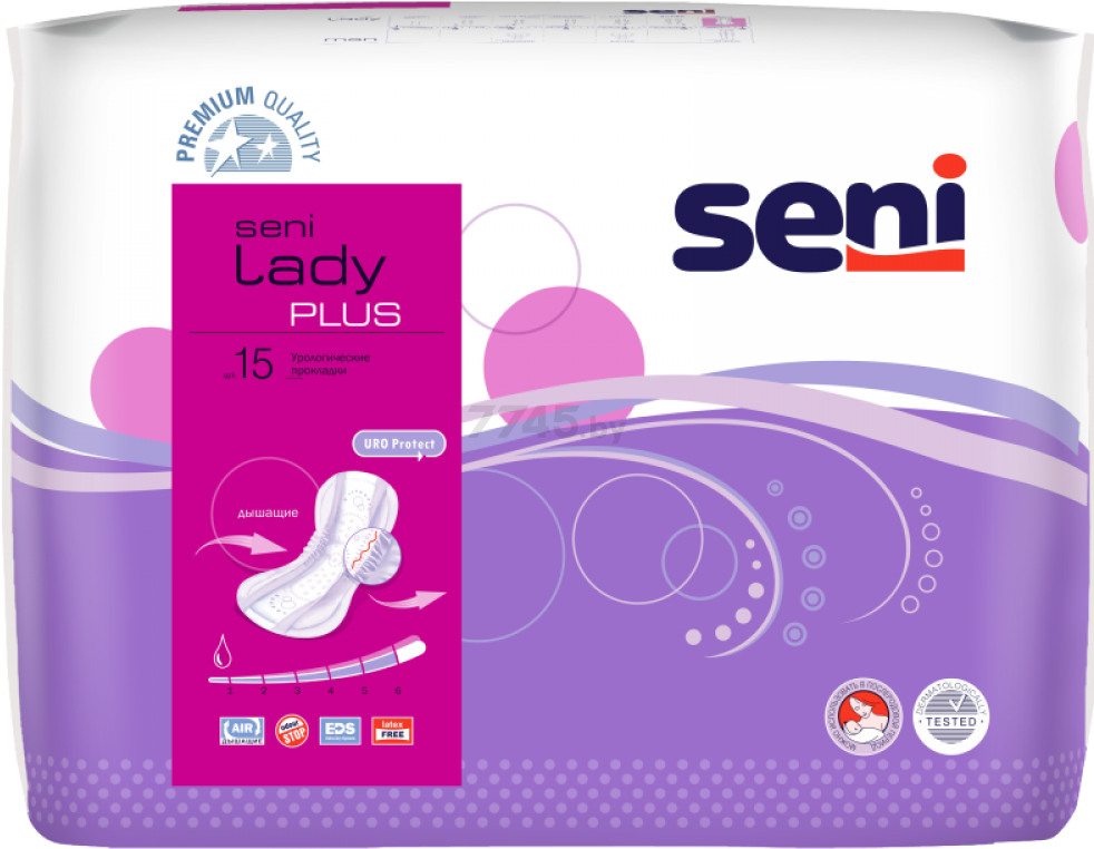 Прокладки урологические SENI Lady Plus 15 штук (SE-095-PL15-G01)