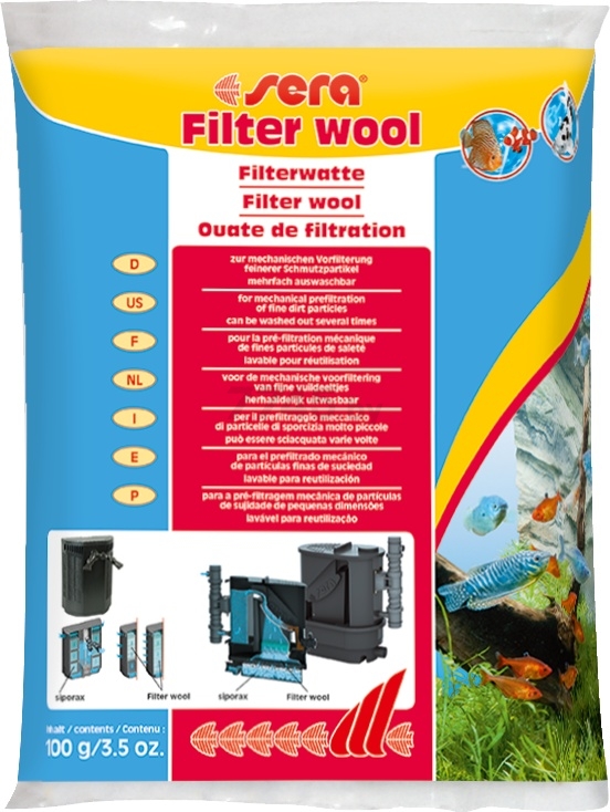 Наполнитель для фильтра SERA Filter Wool 0,1 кг (8460)