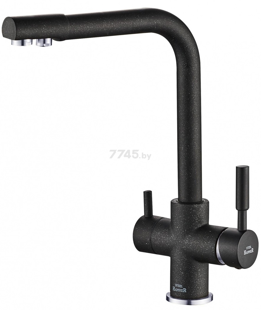 Смеситель для кухни ZORG Steel Hammer SH 552 (SH 552 BL+CR)