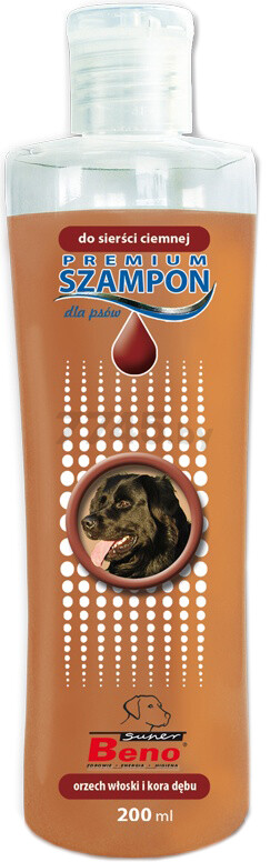 Шампунь для собак с темной шерстью SUPER BENO Premium 200 мл (5905397012832)