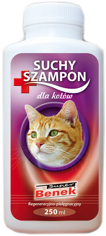 Шампунь сухой для кошек SUPER BENEK Воcстановление и уход за кожей и шерcтью 250 мл (5905397012290)
