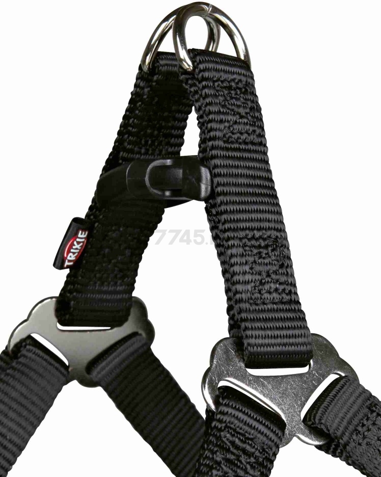 Шлейка для собак TRIXIE One Touch Harness XS-S 10 мм 30-40 см черный (204301) - Фото 2