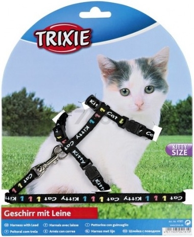 Шлейка и поводок для котят TRIXIE 8 мм 21-33 см 1,2 м (4181) - Фото 2