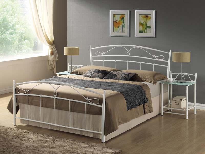 Кровать полуторная SIGNAL Siena белый 120х200 см (SIENAL120B)