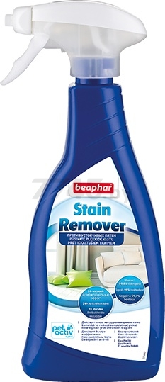 Спрей для удаления пятен и запаха животных BEAPHAR Stain Remover 500 мл (8711231173679) - Фото 3