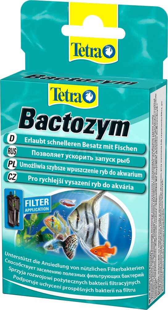 Средство для ухода за аквариумной водой TETR Bactozym 10 капсул (4004218140257)