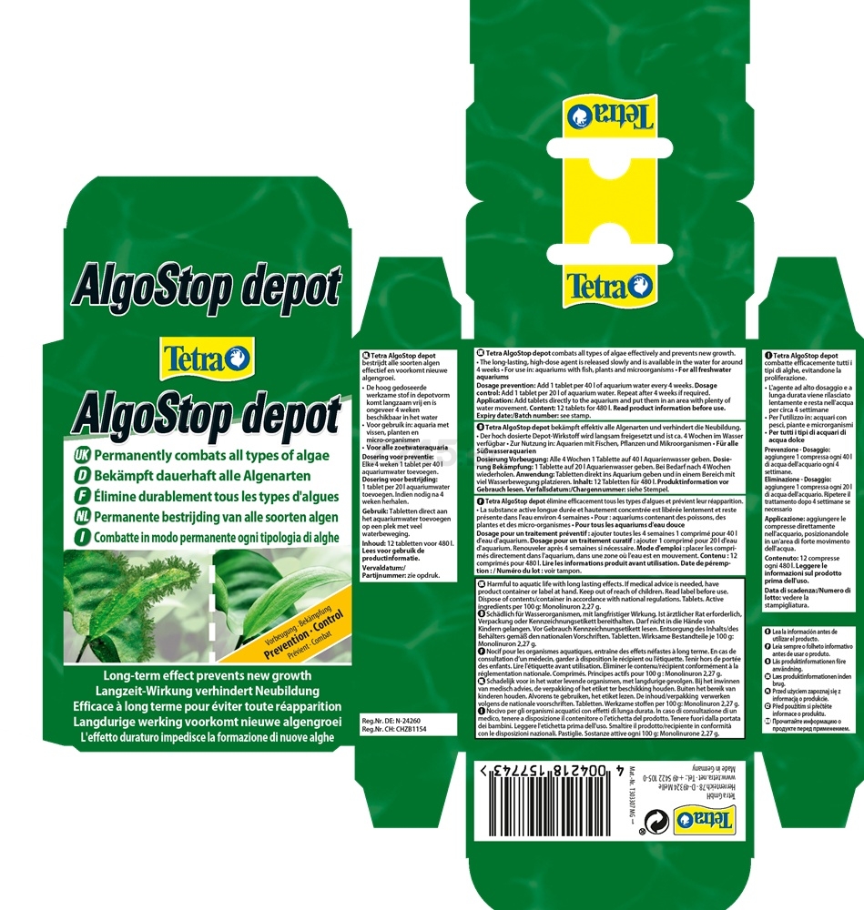Средство против водорослей TETRA AlgoStop Depot 12 штук (4004218157743) - Фото 3
