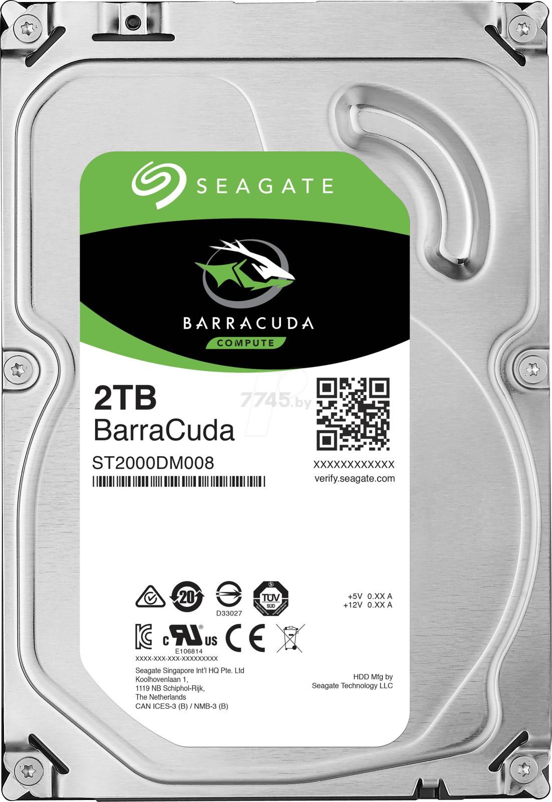 Жесткий диск HDD Seagate Barracuda 2TB (ST2000DM008)