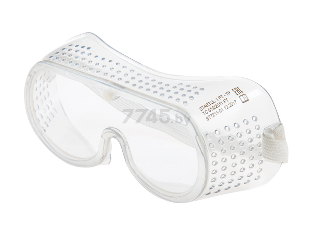 Очки защитные закрытые STARTUL ЗП-1 прозрачная линза (ST7211-01)