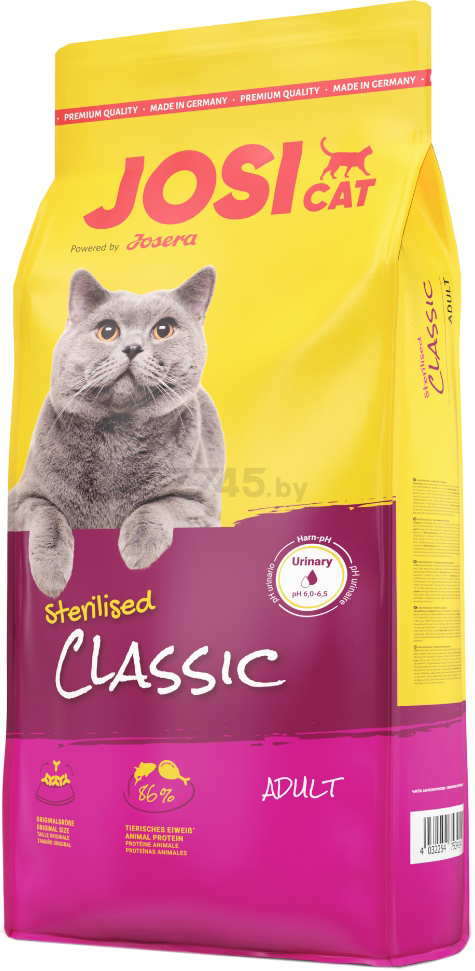 Сухой корм для стерилизованных кошек JOSERA JosiCat Sterilised Classic 18 кг (4032254753414)