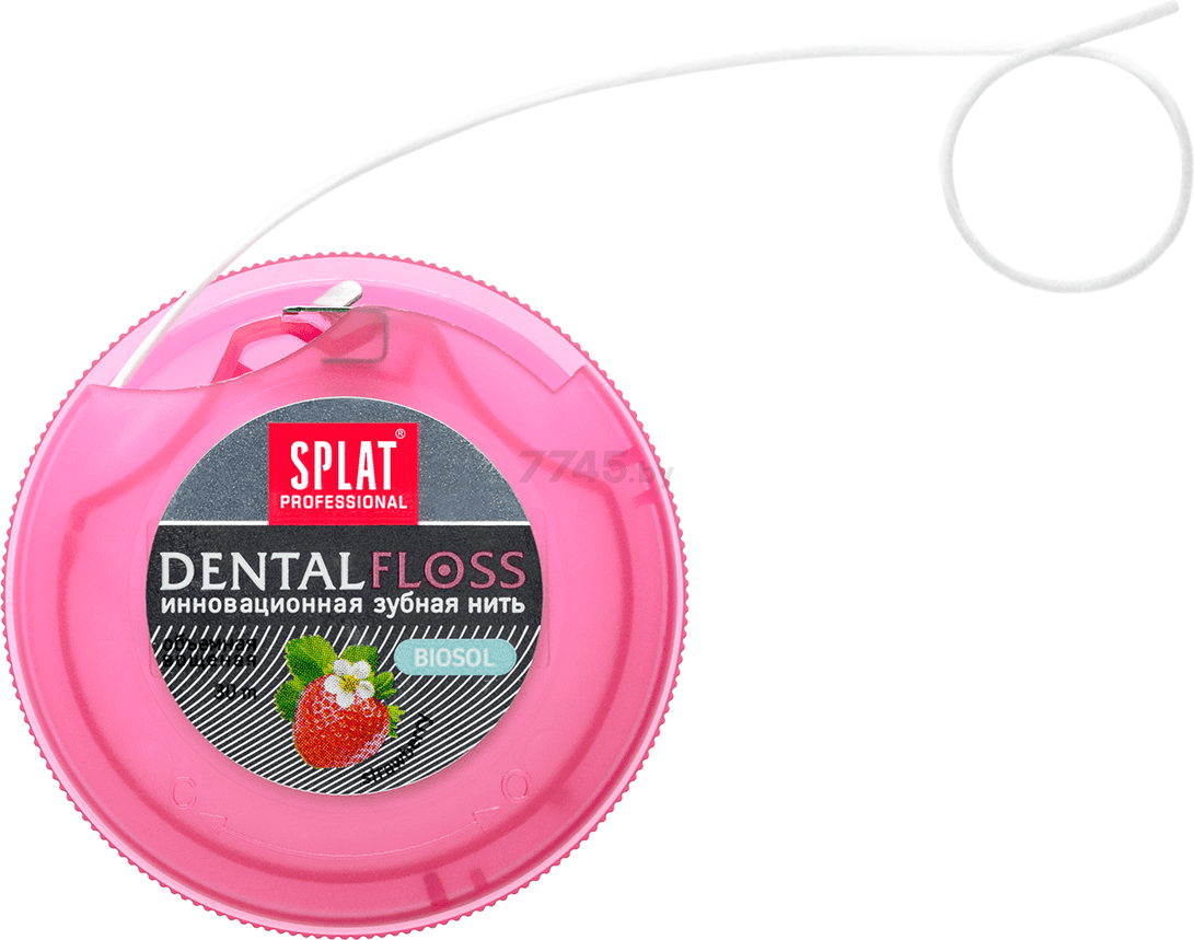Зубная нить SPLAT Professional Dental Floss c ароматом клубники 30 м (ФЗ-603) - Фото 2