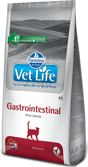 Сухой корм для кошек FARMINA Vet Life Gastrointestinal 0,4 кг (8010276025197)