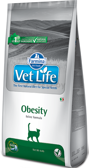 Сухой корм для кошек FARMINA Vet Life Obesity 5 кг (8010276031891)