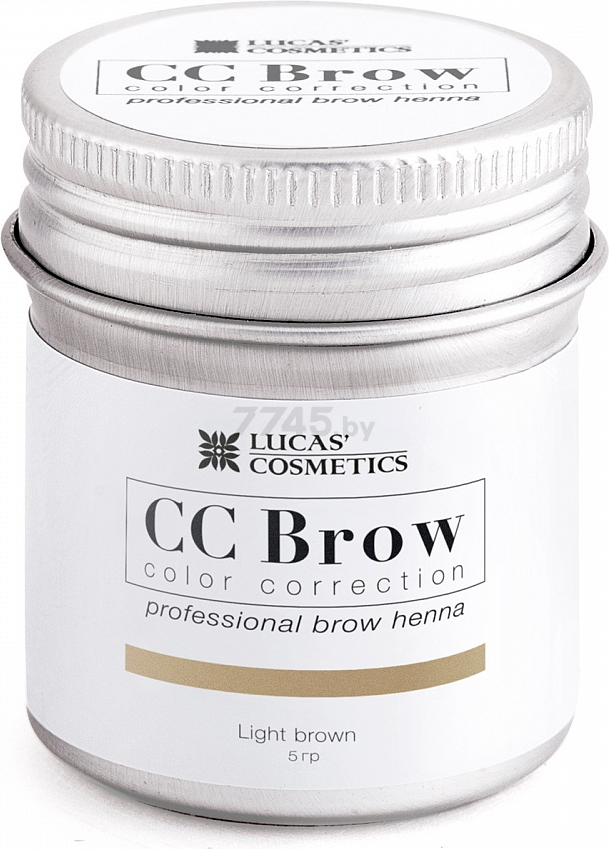 Хна для бровей CC BROW светло-коричневый в баночке 5 г (8903400759047)
