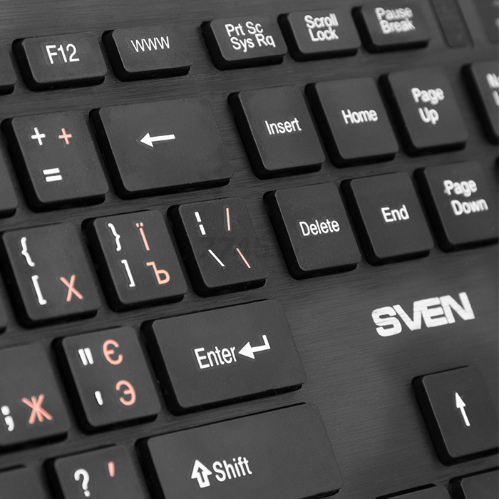 Клавиатура беспроводная SVEN KB-E5900W Black - Фото 4