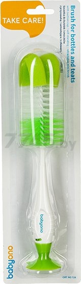 Ершик для бутылочек BABYONO зеленый (728/02) - Фото 3