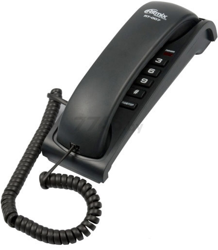 Телефон домашний проводной RITMIX RT-007 Black