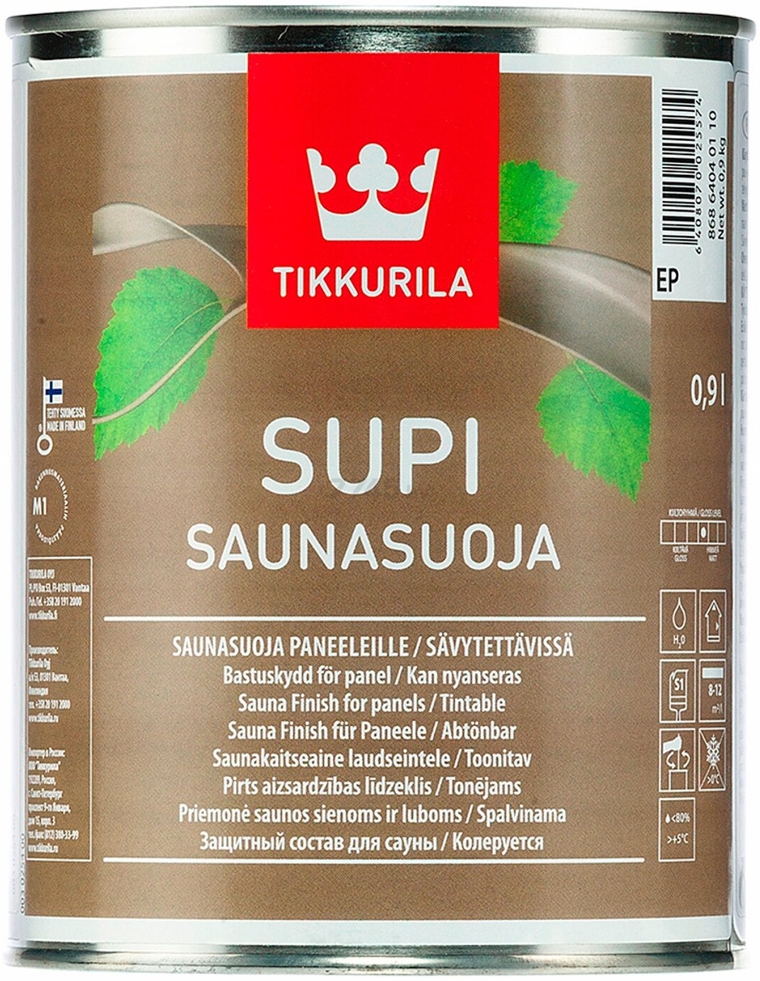 Средство защитное TIKKURILA Supi Saunasuoja 0,9 л (86864040110)