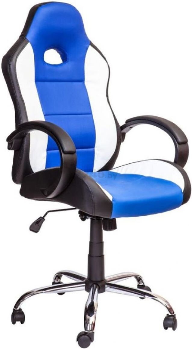 Кресло геймерское AKSHOME Tyrrell черный/белый/синий (41928)
