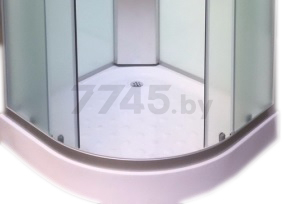 Кабина душевая COLISEUM ТМ-100 100х100 белая/матовое стекло (000000640) - Фото 2