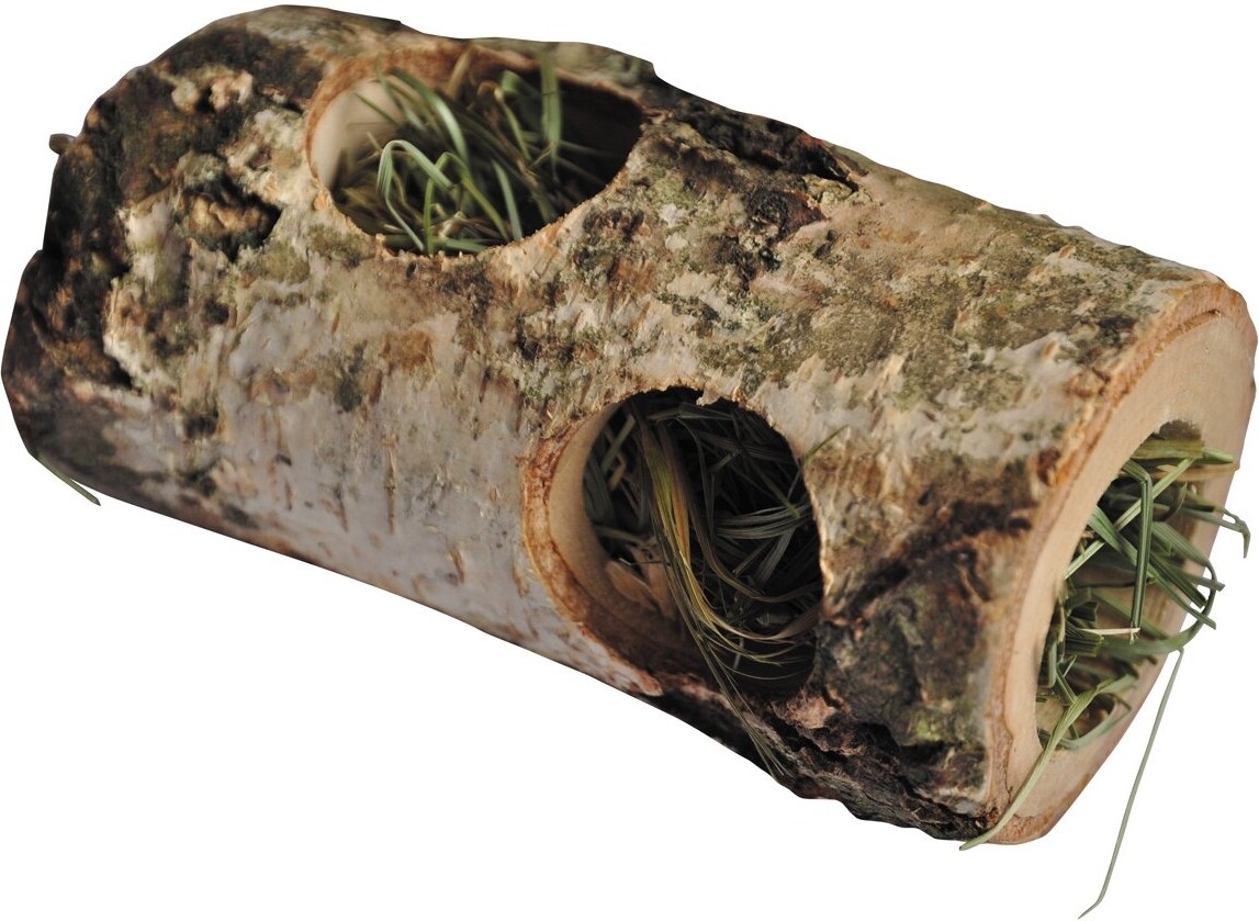Игрушка для грызунов VITAPOL Туннель деревянный с сеном 15 см (ZVP-6101) - Фото 2