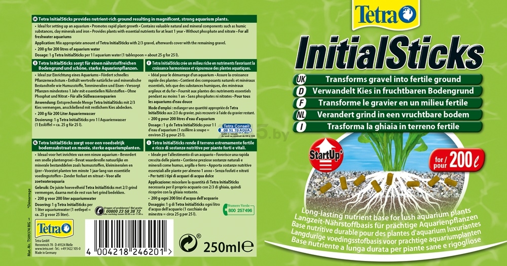 Удобрение для аквариумных растений TETRA InitialSticks 250 мл (4004218246201) - Фото 2