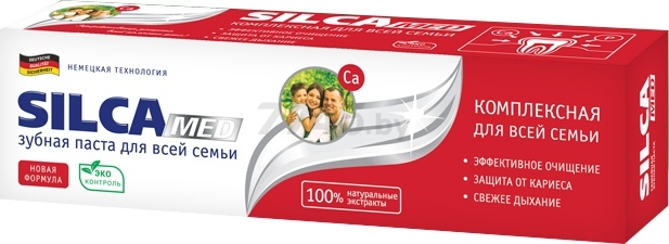 Зубная паста SILCA Med Семейная 130 г (4607075000551) - Фото 2