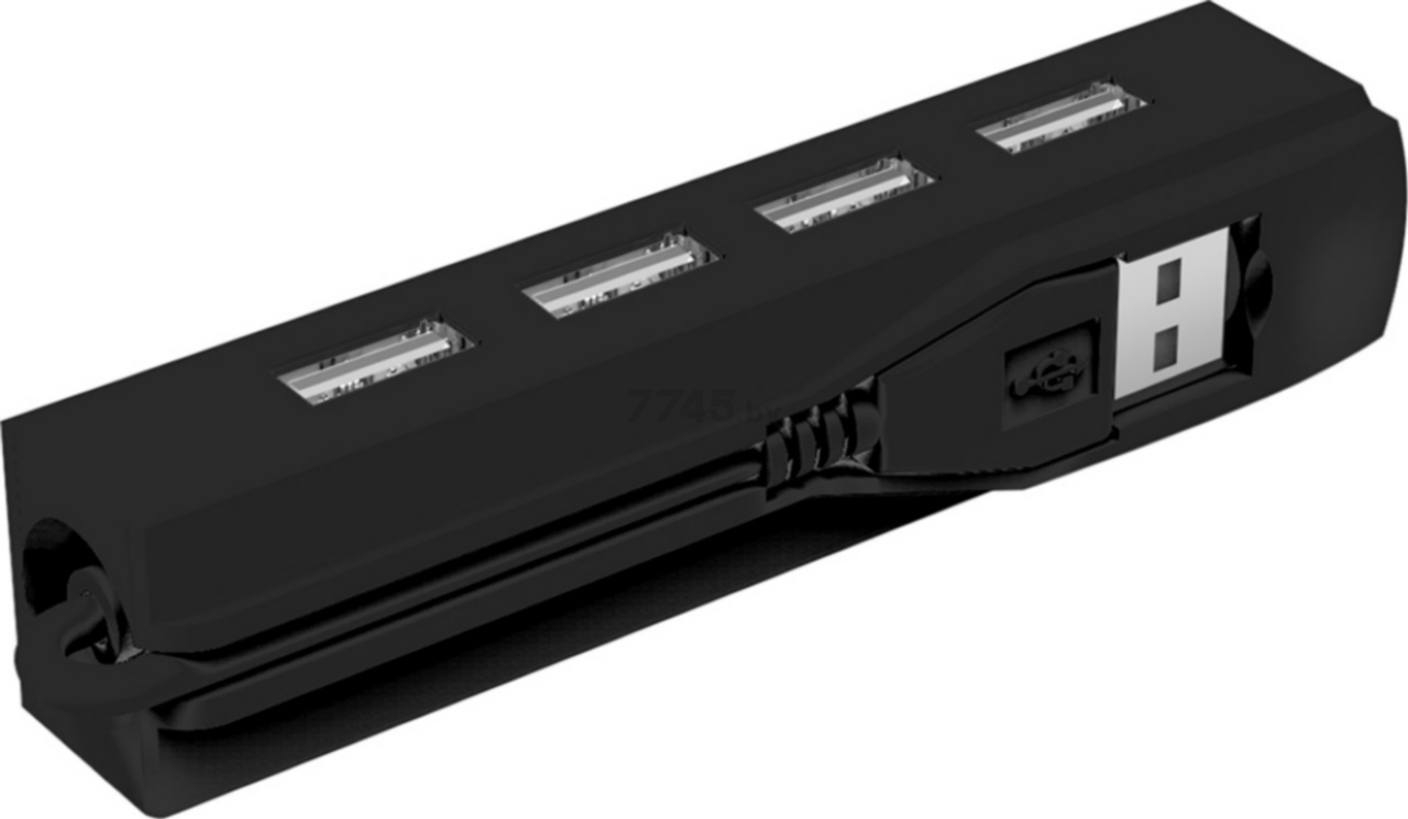 USB-хаб RITMIX CR-2406 (черный) - Фото 2
