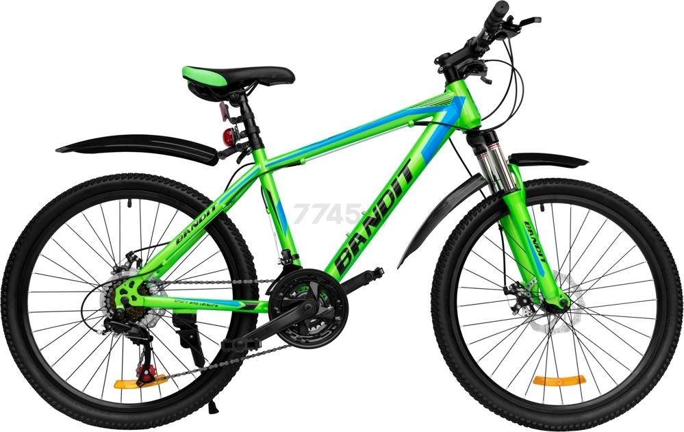 Велосипед RS Bandit 24” зеленый/синий