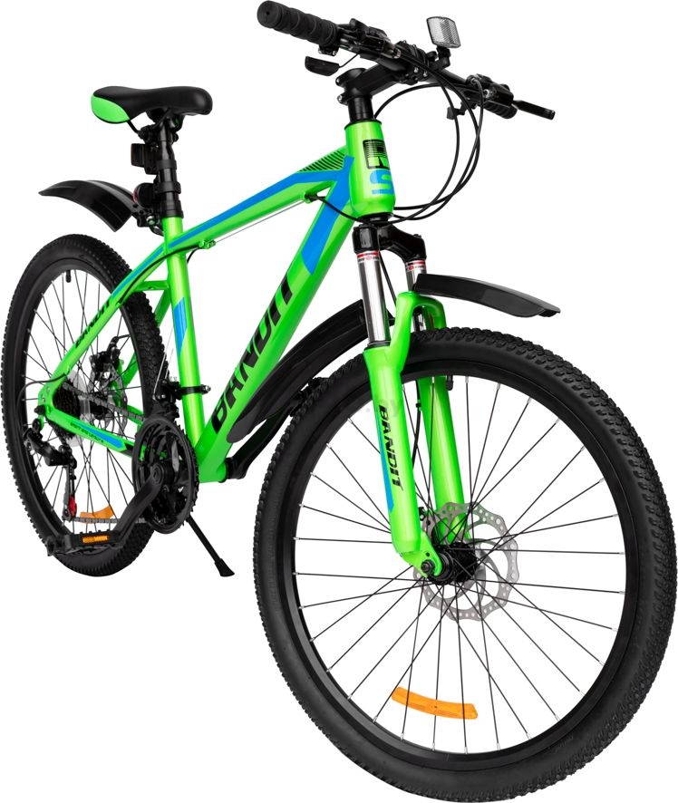 Велосипед RS Bandit 24” зеленый/синий - Фото 3