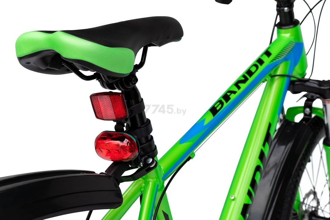 Велосипед RS Bandit 24” зеленый/синий - Фото 6