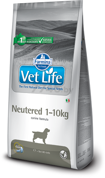 Сухой корм для стерилизованных собак FARMINA Vet Life Neutered 1-10 кг 10 кг (8010276024787)