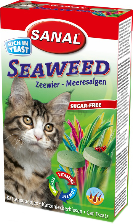 Витамины для кошек SANAL Seaweed 50 г (8711908301008)