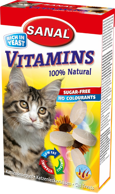 Витамины для кошек SANAL Vitamins 50 г (8711908130004)