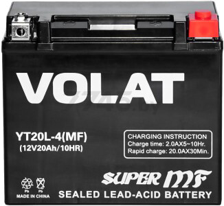 Аккумулятор для мотоцикла VOLAT YT20L-4 MF 20 А·ч