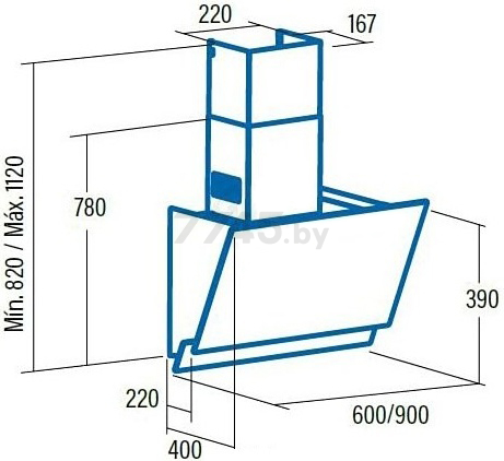 Вытяжка CATA Juno 600 XGWH (УТ-00004429) - Фото 2