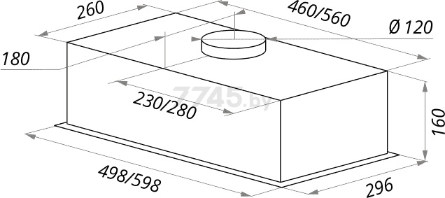 Вытяжка встраиваемая MAUNFELD Crosby Light 50 белый (КА-00014669) - Фото 2