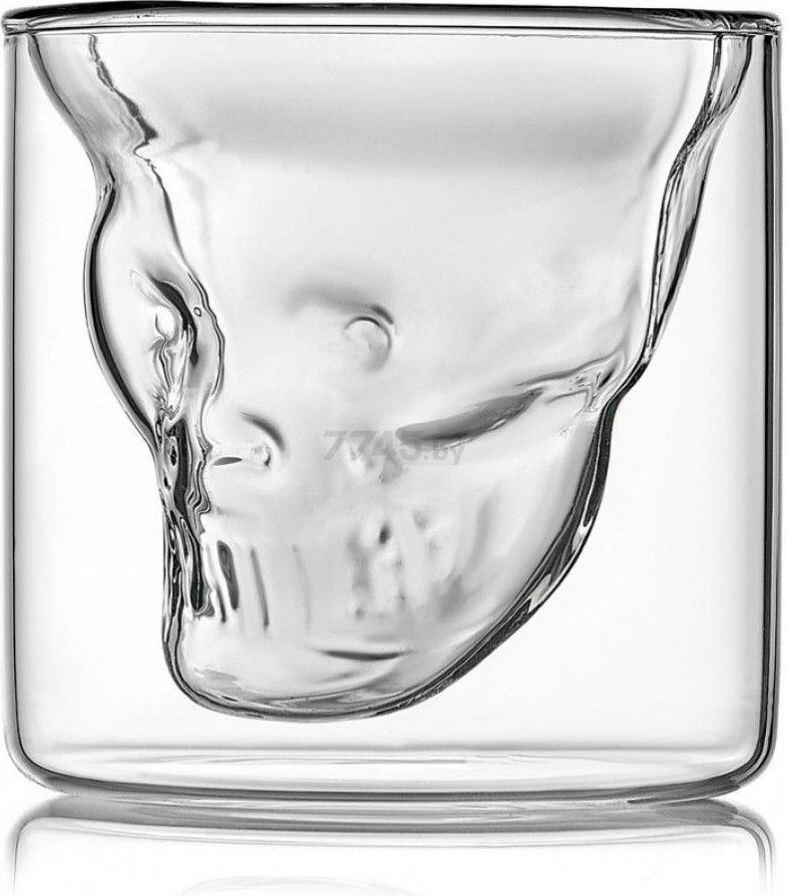 Стопка стеклянная WALMER Skull с двойными стенками 80 мл (W37000712) - Фото 2