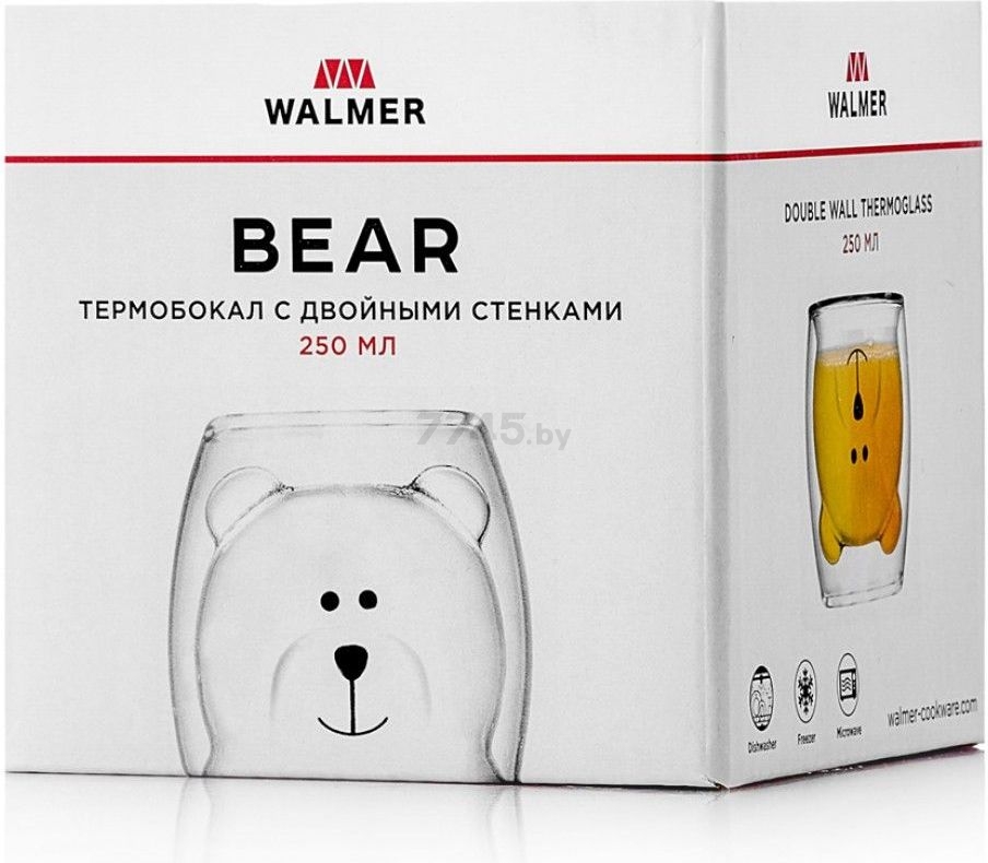 Термобокал WALMER Bear с двойными стенками 250 мл (W37000756) - Фото 6