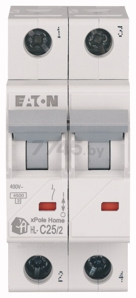 Автоматический выключатель EATON HL 2P 25А С 4,5кА (194773) - Фото 2