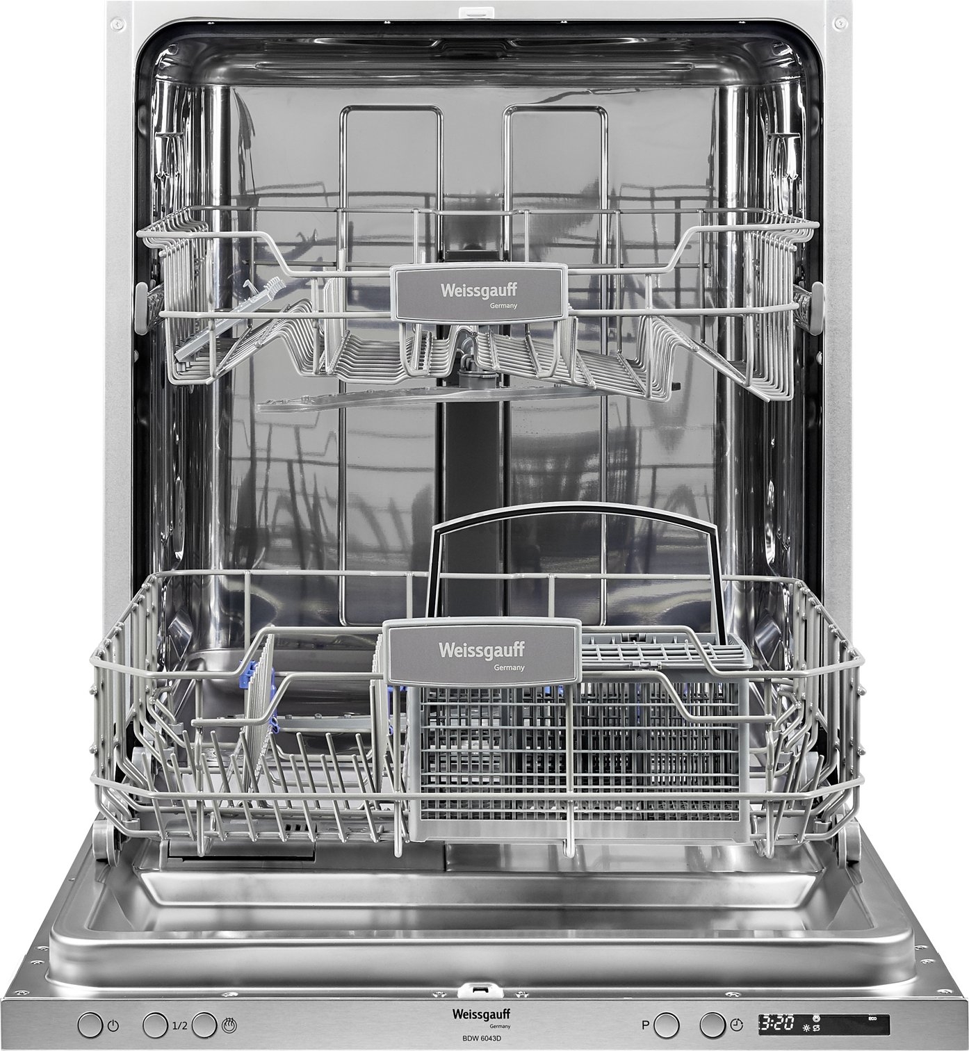 Машина посудомоечная встраиваемая WEISSGAUFF BDW6043D - Фото 2