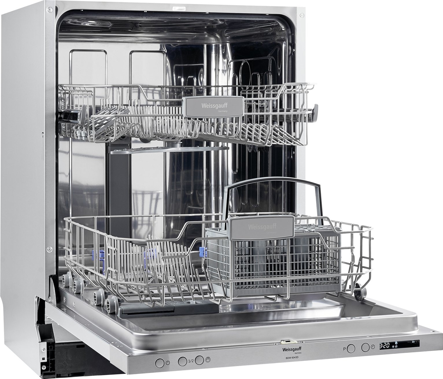 Машина посудомоечная встраиваемая WEISSGAUFF BDW6043D - Фото 3